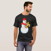 Flugelhorn Snowman T-shirt (Voorkant volledig)