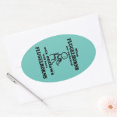 Flugelhorns Verboden ovaal Sticker (Envelop)