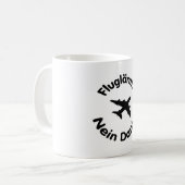 Fluglärm? Nein Danke Koffiemok (Voorkant links)