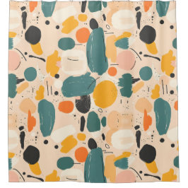 Fluid Abstract Art Douchegordijn