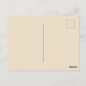 Fluid Abstract Gold-Navy Beach Briefkaart (Achterkant)