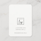 Fluid Abstract Gold Navy Glitter 2 Earning Display Visitekaartje (Achterkant)