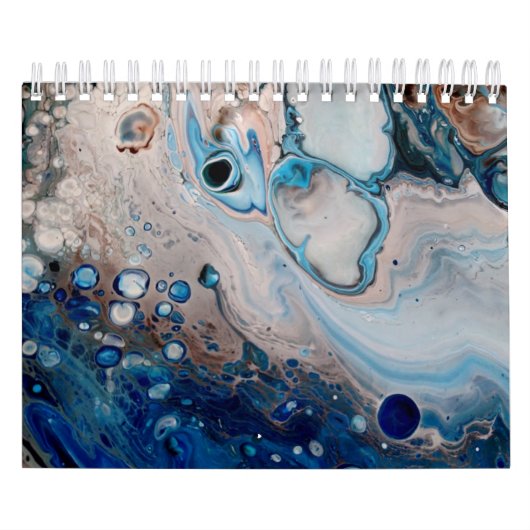 Fluid Acryl Abstracte Schilderijen Kunstkalender Kalender (Hoes)