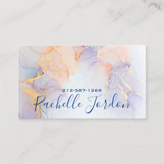 Fluid Alcohol Inkt Visitekaartje (Voorkant)