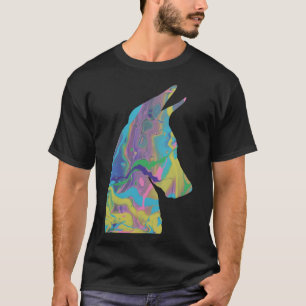 Fluid Art Acrylpil Doberman T-shirt