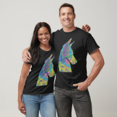 Fluid Art Acrylpil Doberman T-shirt (Unisex)