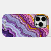 Fluid Art Amethist en goud Case-Mate iPhone Case (Achterkant (horizontaal))