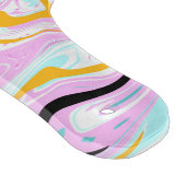 Fluid Art Cotton Snoep Roze, Blauwgroen, zwart en  Snijplank (Hoek)