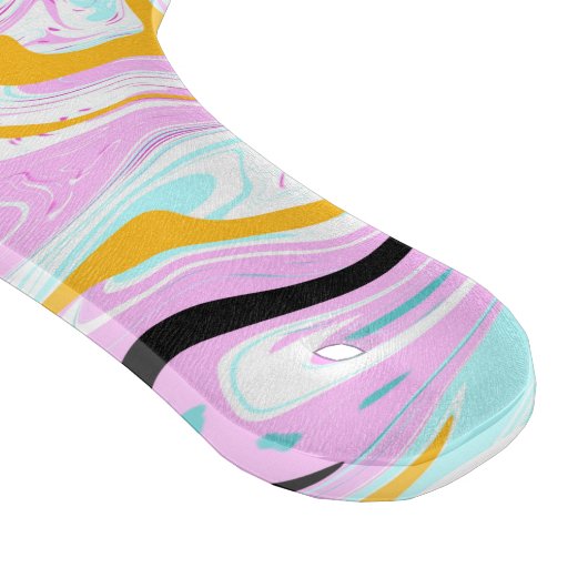 Fluid Art Cotton Snoep Roze, Blauwgroen, zwart en  Snijplank (Hoek)