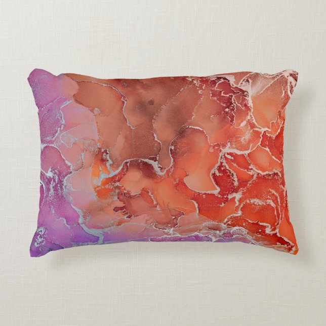 Fluid Art. Moderne achtergrond, achtergrond, vormg Accent Kussen (Voorkant)
