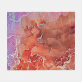 Fluid Art. Moderne achtergrond, achtergrond, vormg Fleece Deken (Voorkant (Horizontaal))
