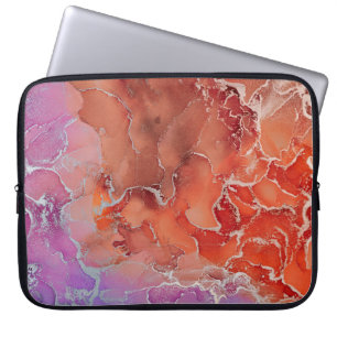 Fluid Art. Moderne achtergrond, achtergrond, vormg Laptop Sleeve