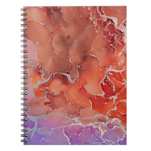 Fluid Art. Moderne achtergrond, achtergrond, vormg Notitieboek (Voorkant)