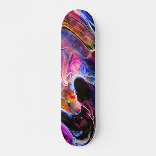 Fluid Art Painting Persoonlijk Skateboard (Voorkant)