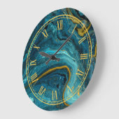 Fluid Art Pattern Moderne wandklok (Hoek)