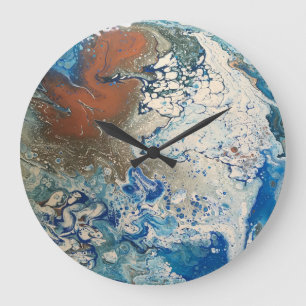 Fluid Art Wall klok