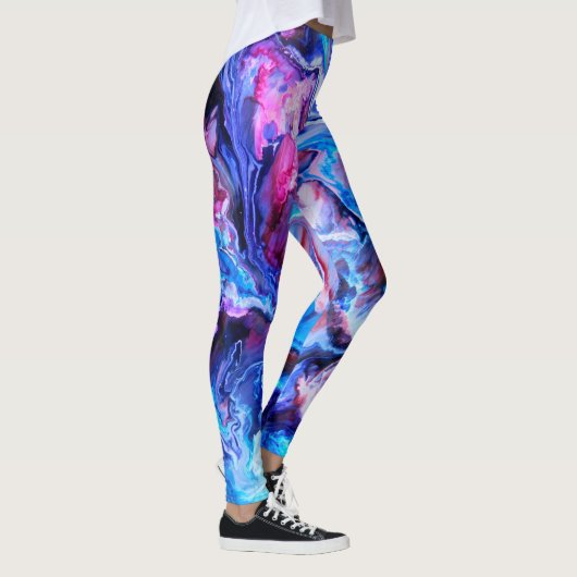 Fluid Art Yoga Pants Leggings (Rechts)