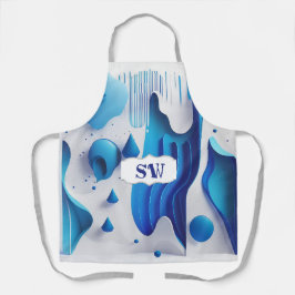 Fluid Artist All-Over Print Chef’s Apron Schort