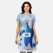 Fluid Artist All-Over Print Chef’s Apron Schort (Gedragen)