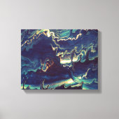 Fluid Blues II Canvas Afdruk (Voorkant)