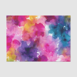 Fluid Color Transition: Chromatic Spill Ink Blot Tissuepapier