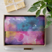 Fluid Color Transition: Chromatic Spill Ink Blot Tissuepapier (Geschenk)