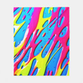 Fluid Colors: een druppelend Abstract meesterwerk Fleece Deken (Voorkant)