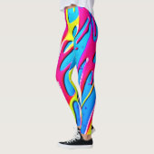 Fluid Colors: een druppelend Abstract meesterwerk Leggings (Links)