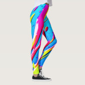 Fluid Colors: een druppelend Abstract meesterwerk Leggings (Rechts)