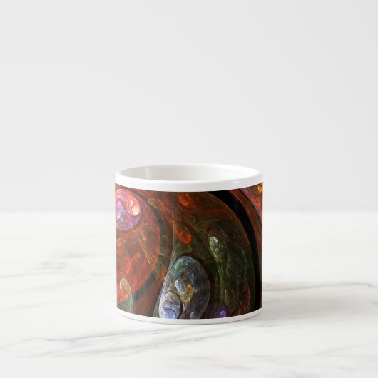 Fluid Connection Abstract Art Espresso-Mok Espresso Kop (Voorkant)