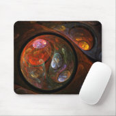 Fluid Connection Abstract Art Mousepad Muismat (Met muis)