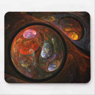 Fluid Connection Abstract Art Mousepad Muismat