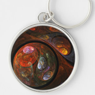 Fluid Connection Abstract Art Small Sleutelhanger