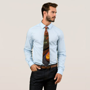 Fluid Connection Abstract Art Stropdas