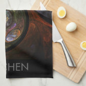 Fluid Connection Abstracte Art Kitchen Towel Theedoek (Quarter Fold)