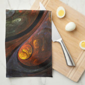 Fluid Connection Abstracte Art Kitchen Towel Theedoek (Quarter Fold)