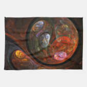 Fluid Connection Abstracte Art Kitchen Towel Theedoek (Horizontaal)