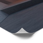 Fluid Elegance: een sculpturale wenteltrap Poster (Hoek)