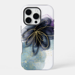Fluid Flower Art iPhone 16 Pro Hoesje