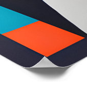 Fluid Forms: een mooie mix van kleur en vorm Poster (Hoek)