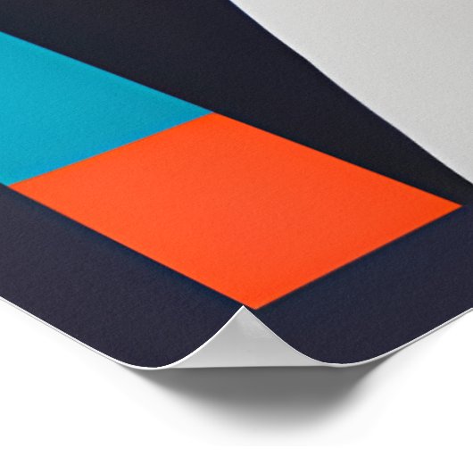 Fluid Forms: een mooie mix van kleur en vorm Poster (Hoek)