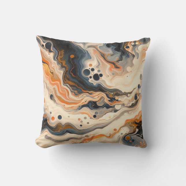 Fluid Fusion: waar warmte samengaat met koelte Kussen (Voorkant)