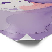 Fluid Harmony – Abstracte Waterverf in Blauwgroen, Perfect Poster (Hoek)