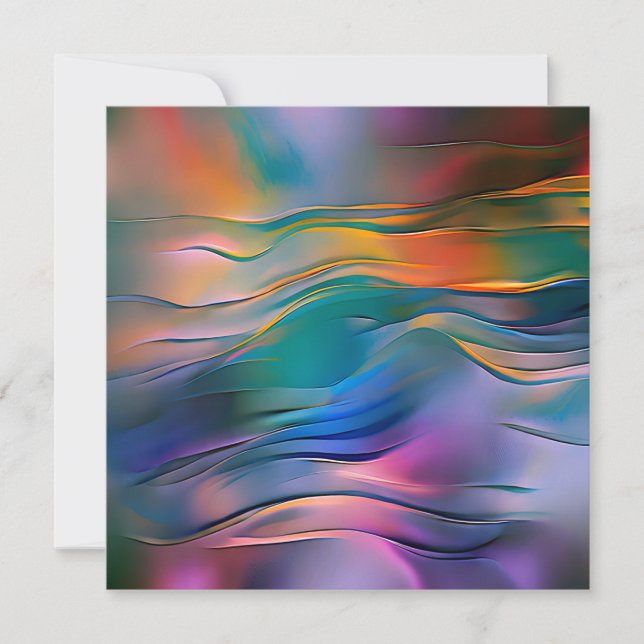 "Fluid Horizons" hedendaagse Abstracte kunst (Voorkant)