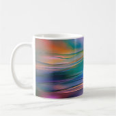 "Fluid Horizons" hedendaagse Abstracte kunst Koffiemok (Links)