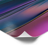 "Fluid Horizons" hedendaagse Abstracte kunst Perfect Poster (Hoek)