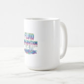 Fluid Imagination Abstract Flowing Shapes Koffiemok (Voorkant rechts)