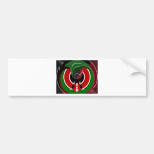 Fluid Kenya Flag Hakuna Matata Bumpersticker