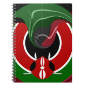 Fluid Kenya Flag Hakuna Matata Notitieboek (Voorkant)
