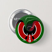 Fluid Kenya Flag Hakuna Matata Ronde Button 5,7 Cm (Voorkant /achterkant)